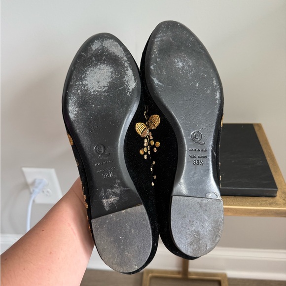 Alexander McQueen Embroidered Velvet Acorn Smoking Slipper - Picture 7 of 15